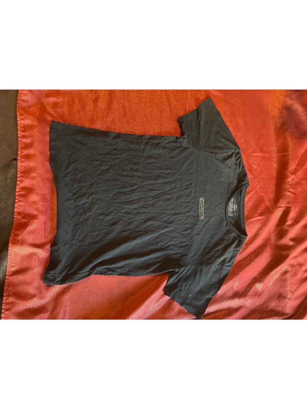 Chipotle T-Shirt Unisex Black Short Sleeve Logo Tee Restaurant Staff Shirt